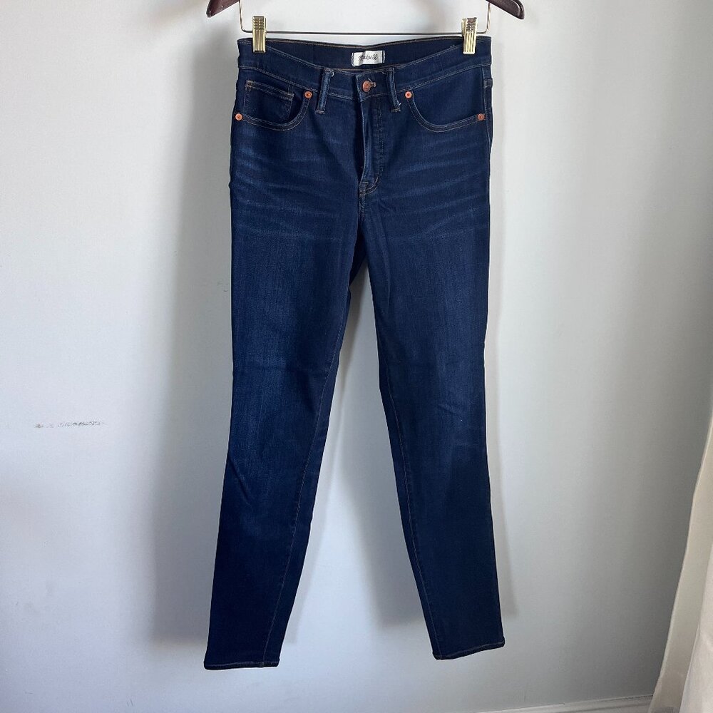 MADEWELL TALL 10" High-Rise Skinny Jeans in Danny Wash Size 27T